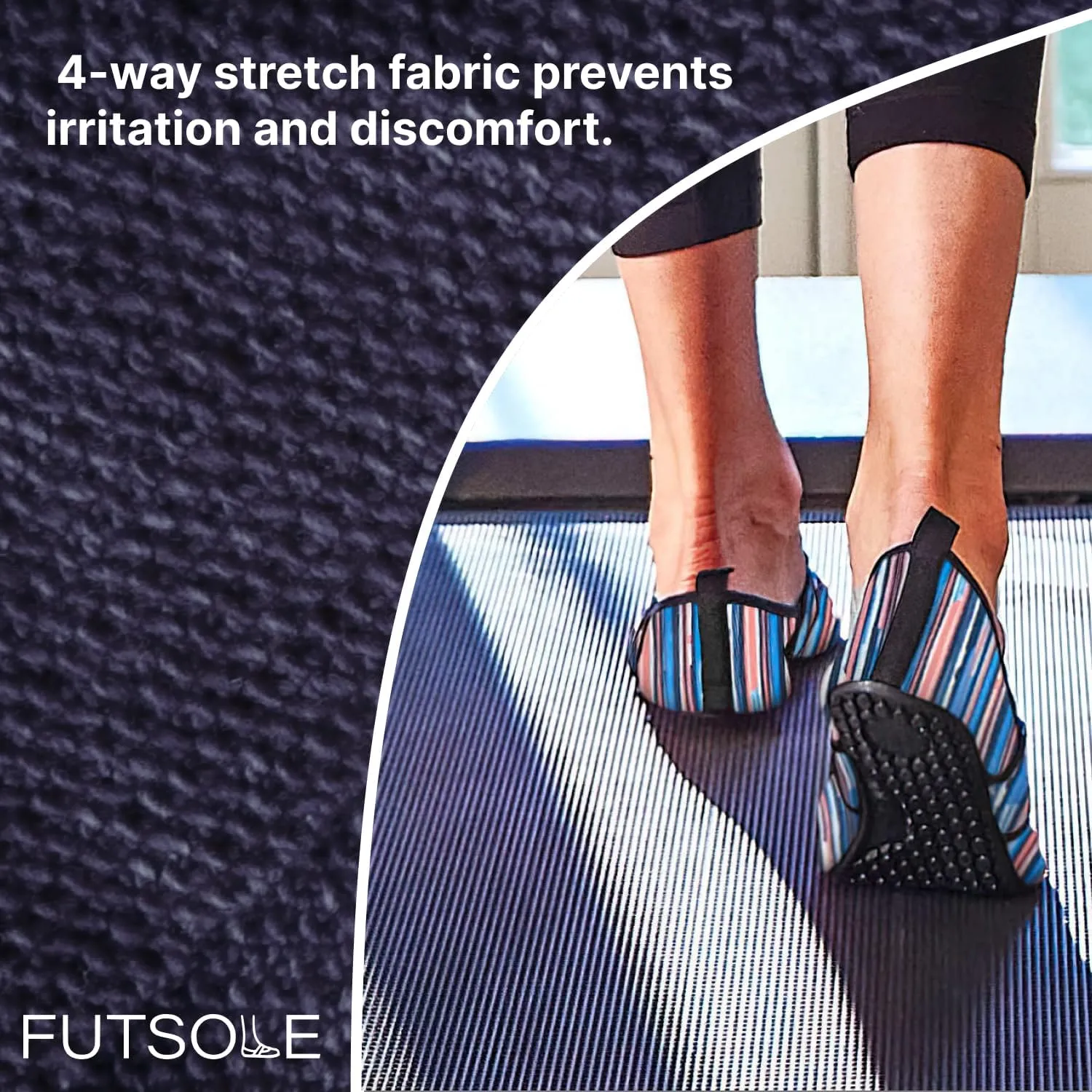 Futsole Sport Soft-Sided Shoes for Indoors/Outdoors, Foldable & Flexible Footwear for Sport, Exercise, Yoga or Travel, Dance Shoes