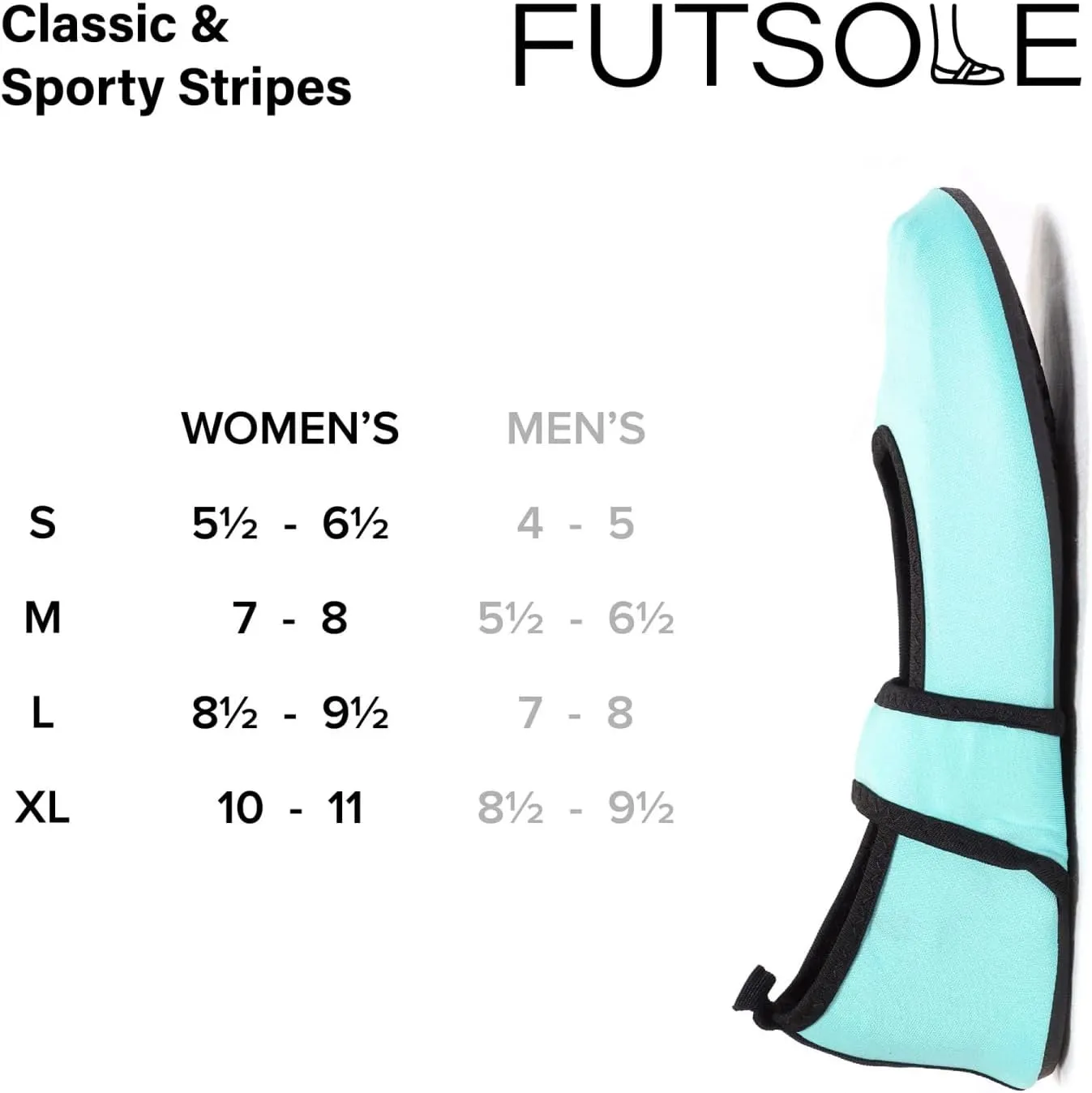 Futsole Sport Soft-Sided Shoes for Indoors/Outdoors, Foldable & Flexible Footwear for Sport, Exercise, Yoga or Travel, Dance Shoes