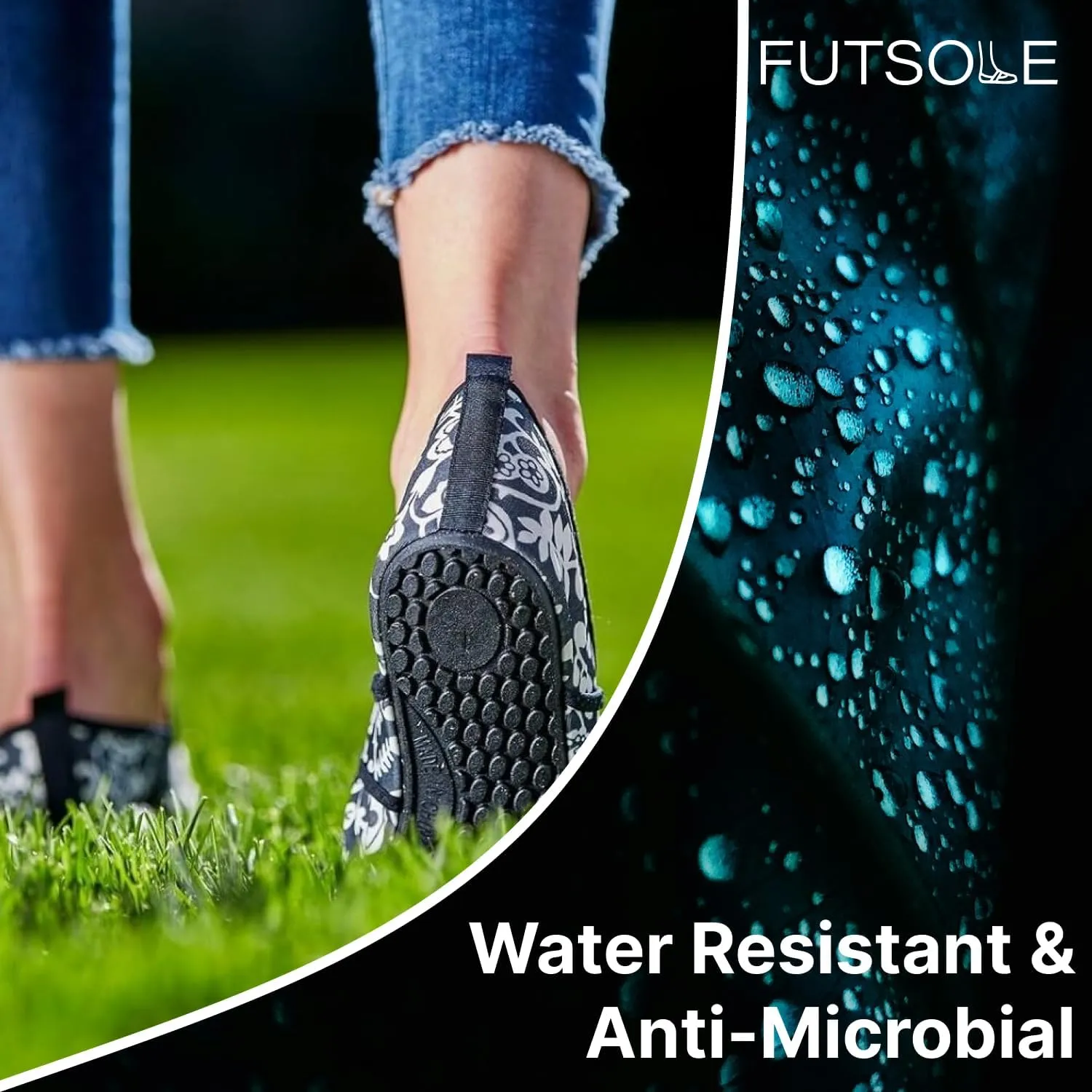 Futsole Sport Soft-Sided Shoes for Indoors/Outdoors, Foldable & Flexible Footwear for Sport, Exercise, Yoga or Travel, Dance Shoes