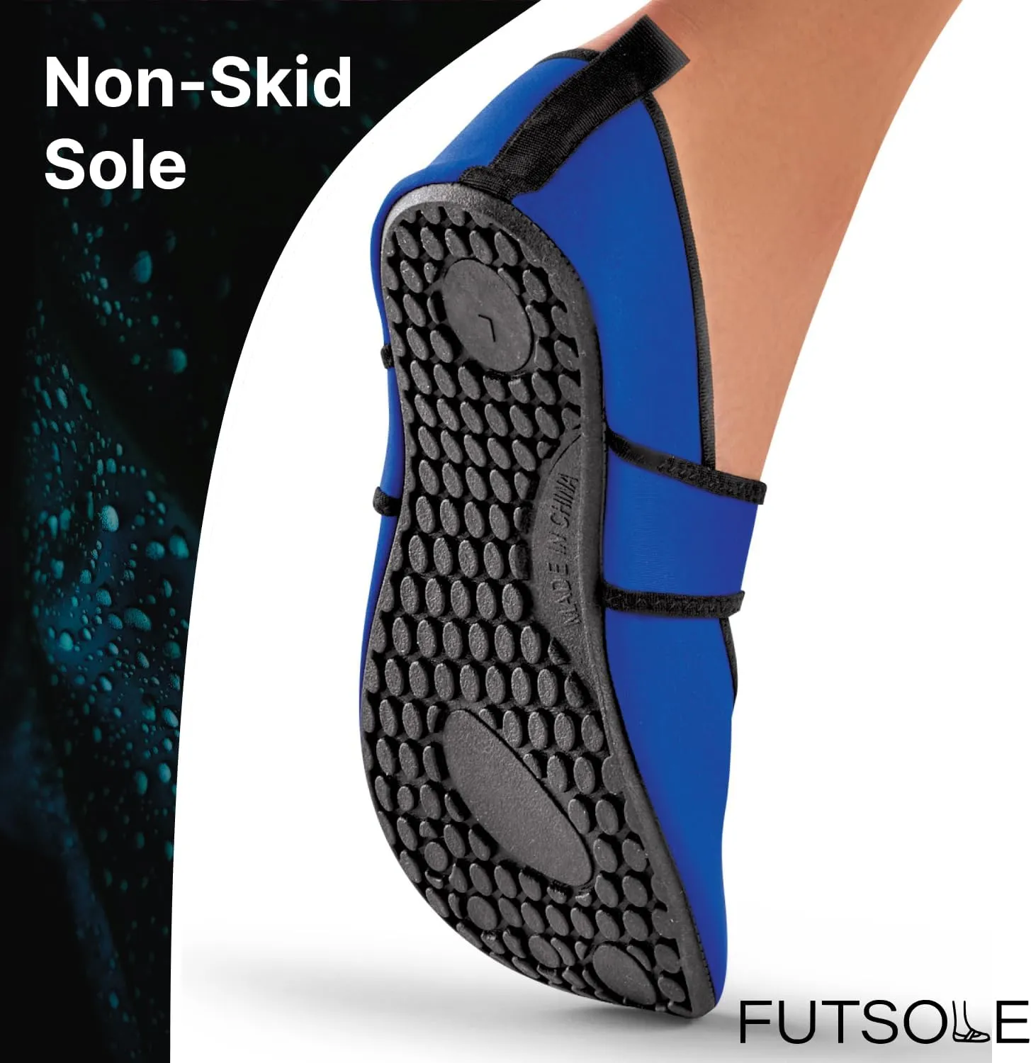 Futsole Sport Soft-Sided Shoes for Indoors/Outdoors, Foldable & Flexible Footwear for Sport, Exercise, Yoga or Travel, Dance Shoes