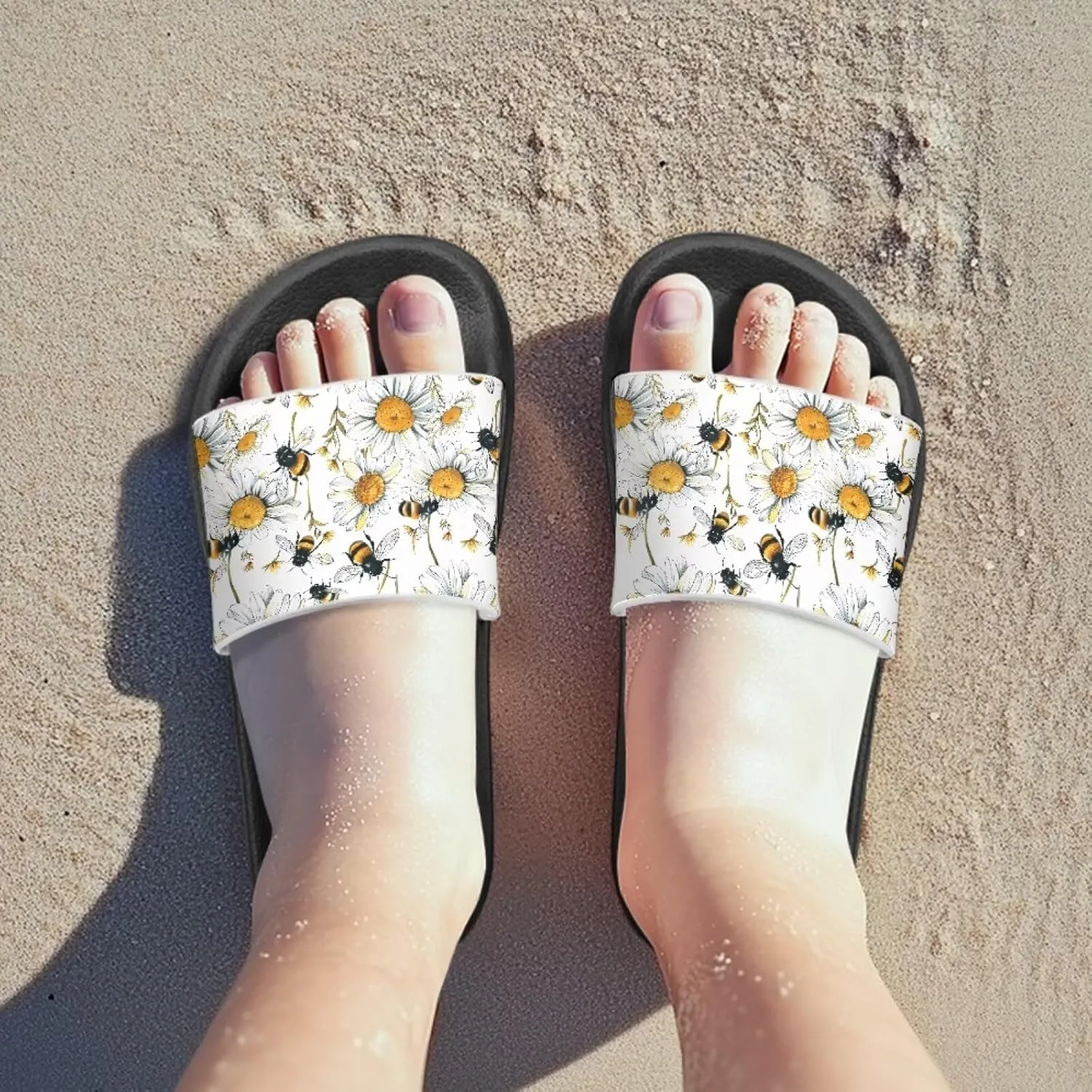 Girls Slide Sandals Breathable Summer Shoes for Kids with Non-Slip Sole Slides for Beach & Pool