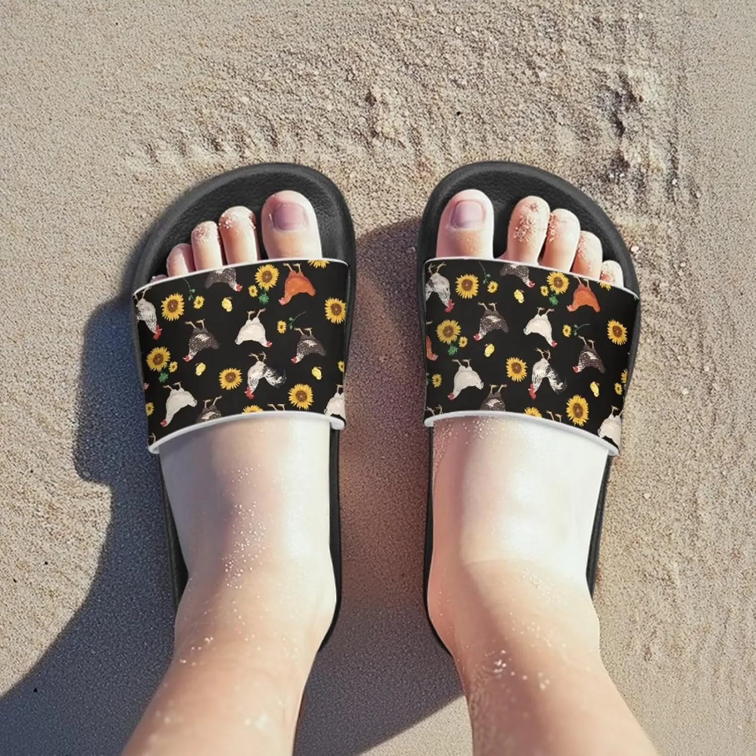 Girls Slide Sandals Breathable Summer Shoes for Kids with Non-Slip Sole Slides for Beach & Pool
