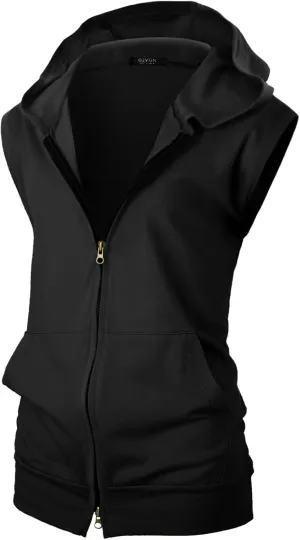 GIVON Women's Lightweight Hooded Vest Sleeveless 1/4 Zip Pullover Casual Hoodie Sweatshirt with Pockets