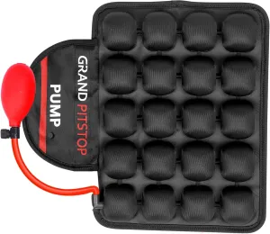 GRAND PITSTOP Motorcycle Air Seat Cushion with Air Filling Pump, Inflatable Bubble Air Pads with Breathable Mesh Cover & Non-Skid Bottom Compatible for Pillion seat of Motorcycle