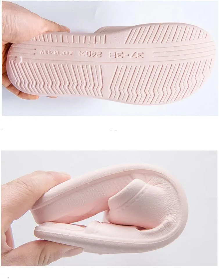 Happy Lily Shower Slippers for Women &Men, Quick Drying with Drainage Holes