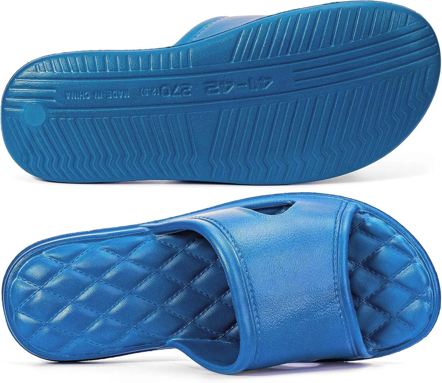 Happy Lily Shower Slippers for Women &Men, Quick Drying with Drainage Holes