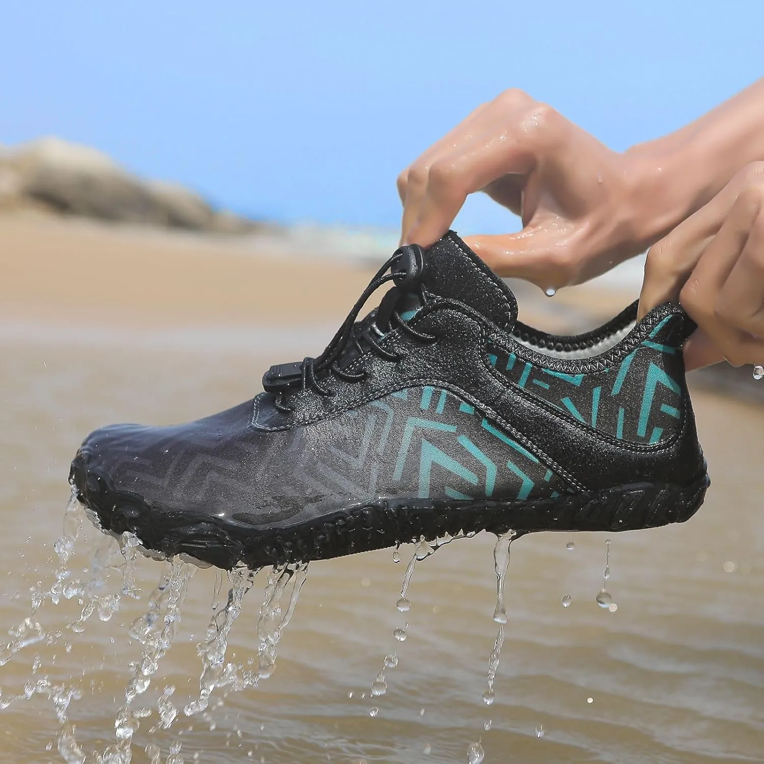 Hiking Footwear Barefoot Womens Shoes Healthy Non-Slip Unisex Water Pro Wide Toe Box Sneakers Diabetes Breathable Grounded Aqua Swim Pool Beach Hike Running Walking Athletic Shoe Waterproof