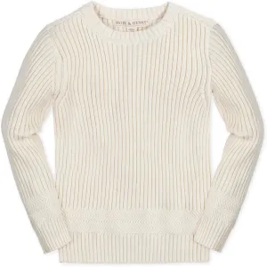Hope & Henry Boys' Long Sleeve Crew Neck Pullover Sweater