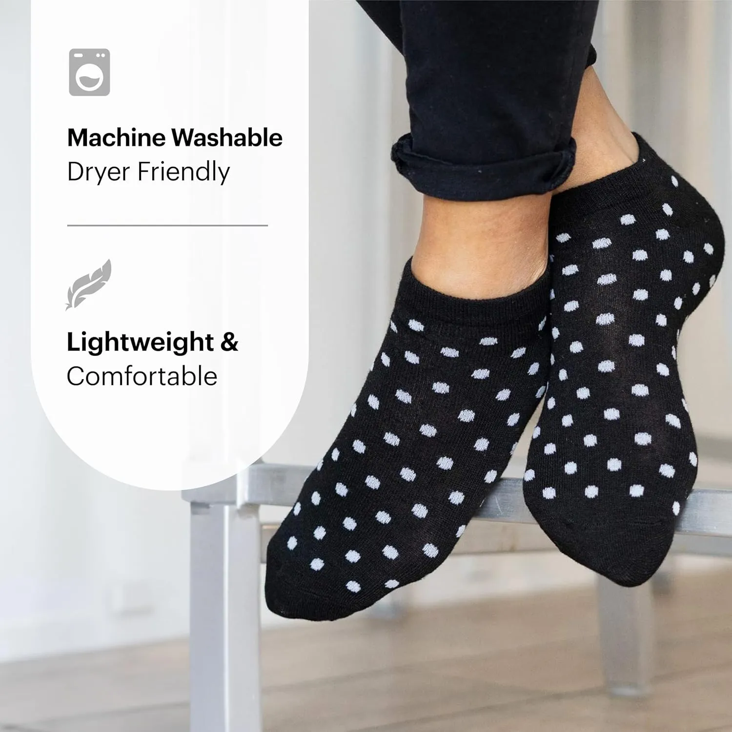 HOT FEET Thin Ankle Socks for Women & Girls – Fun & Cute Low Cut Athletic No Show Socks for Teen Girls. 6, 8, 18 PK Size 4-10