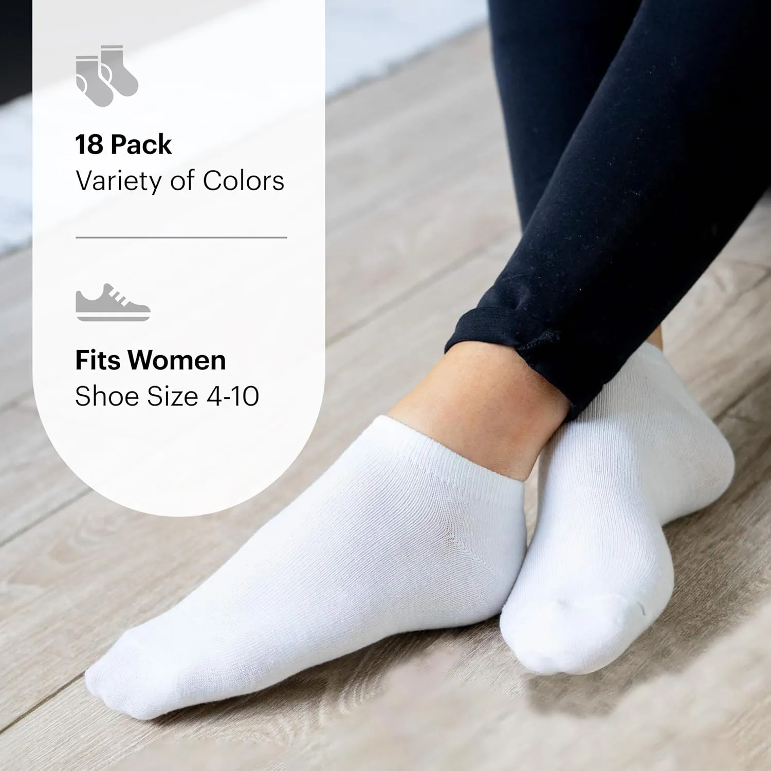HOT FEET Thin Ankle Socks for Women & Girls – Fun & Cute Low Cut Athletic No Show Socks for Teen Girls. 6, 8, 18 PK Size 4-10