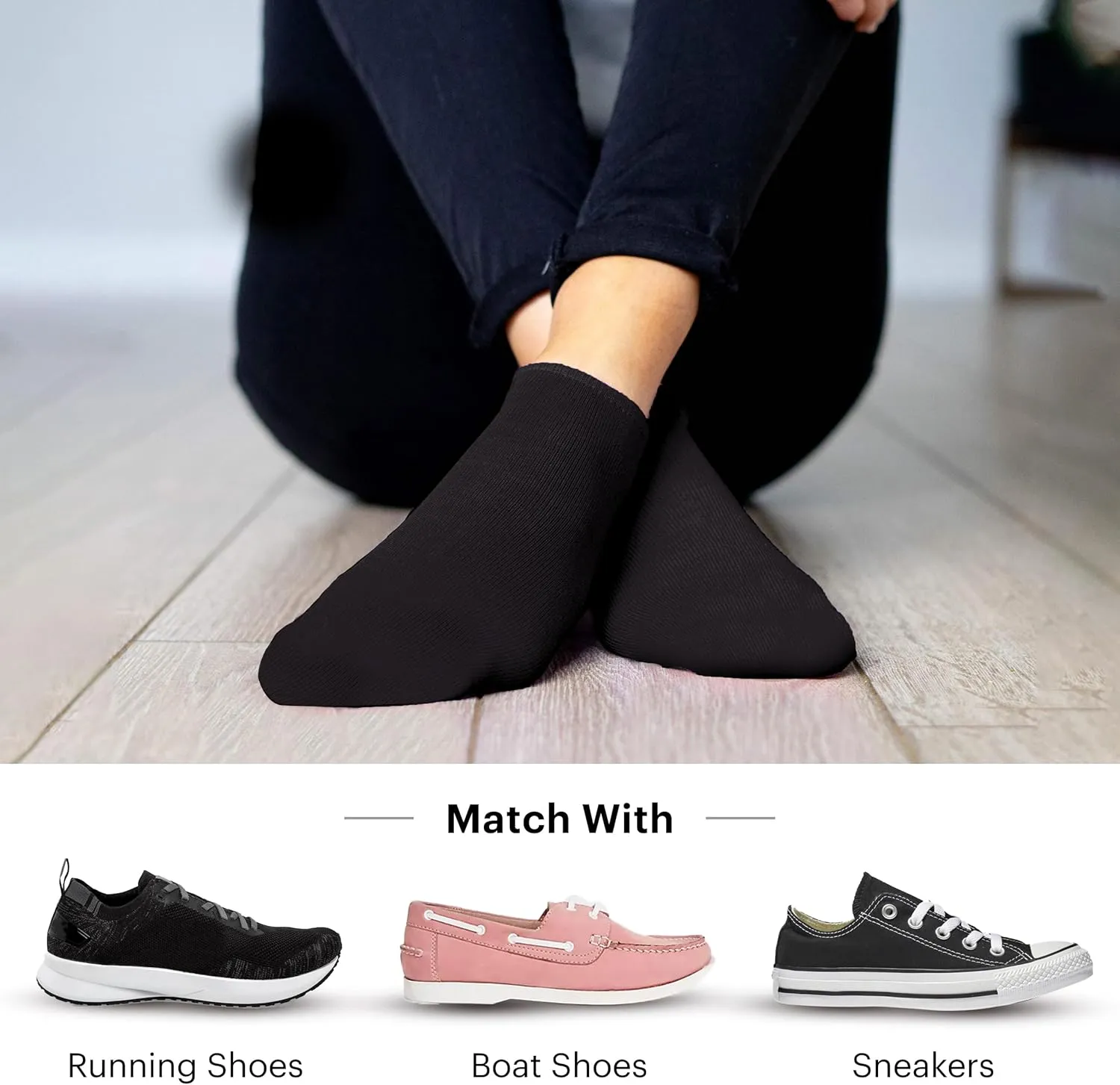 HOT FEET Thin Ankle Socks for Women & Girls – Fun & Cute Low Cut Athletic No Show Socks for Teen Girls. 6, 8, 18 PK Size 4-10