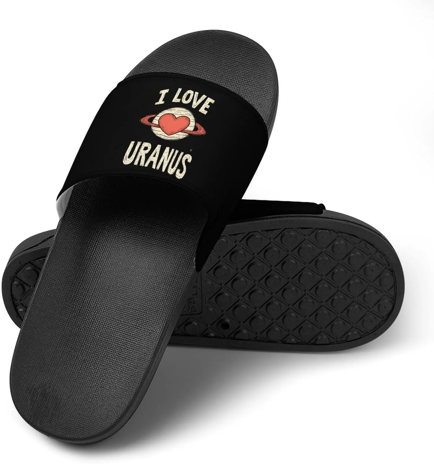 I Love Uranus Unisex Non-Slip Home Slippers Open-toe Outdoor Indoor Slide Shoes Shower Sandals