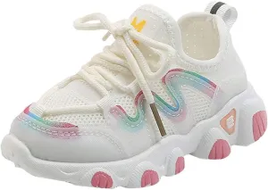 Infant Girl Tennis Shoes Shoes Girls Breathable Baby Soft Mesh Lace Up Toddler Kids Infant Baby Shoes Infant Clothes Girls 6-12 Months