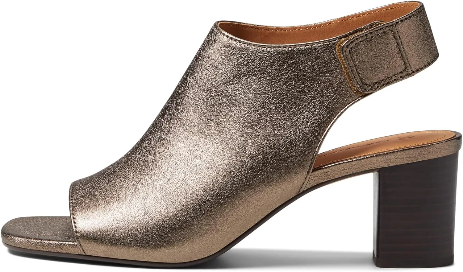 Johnston & Murphy® Evelyn Open Toe Booties for Women in Leather – Hook and Loop Closure – Open Toe