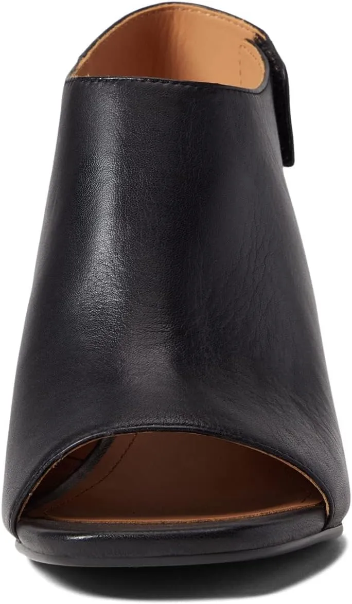 Johnston & Murphy® Evelyn Open Toe Booties for Women in Leather – Hook and Loop Closure – Open Toe