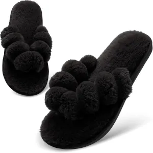 JOINFREE Women's Bedroom Slippers Comfort Four Season Classy Indoor Spa Slide Shoes