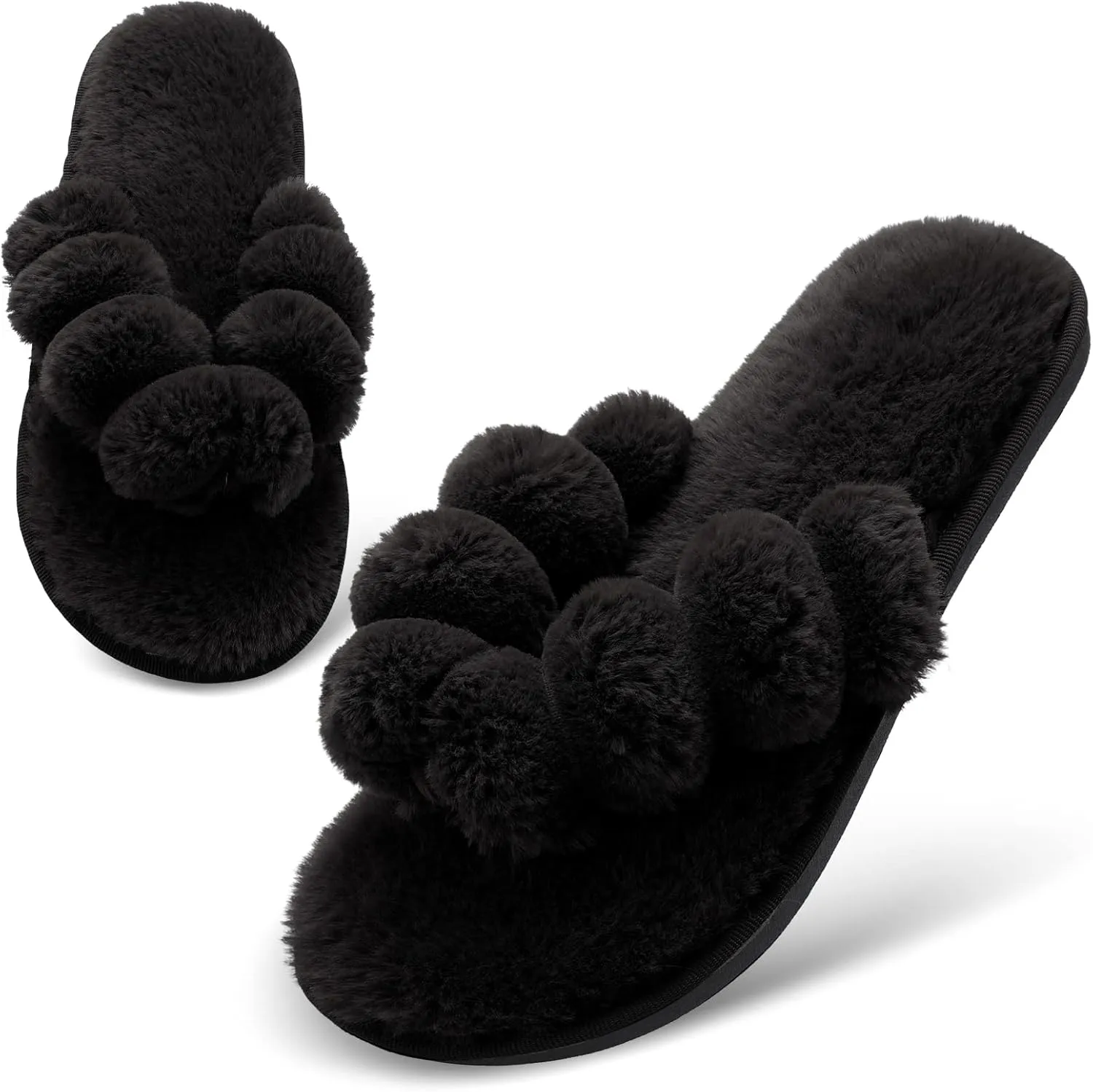 JOINFREE Women's Bedroom Slippers Comfort Four Season Classy Indoor Spa Slide Shoes
