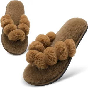 JOINFREE Women's Bedroom Slippers Comfort Four Season Classy Indoor Spa Slide Shoes
