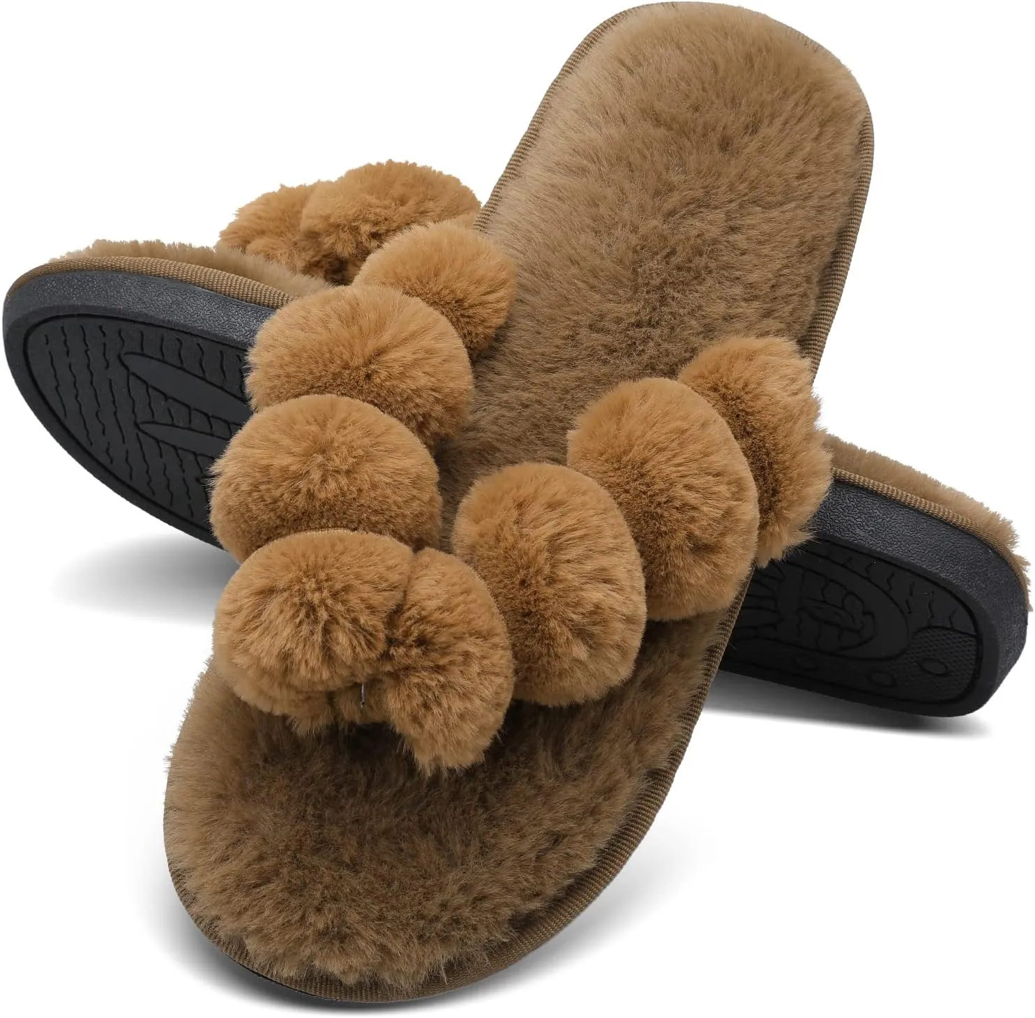 JOINFREE Women's Bedroom Slippers Comfort Four Season Classy Indoor Spa Slide Shoes