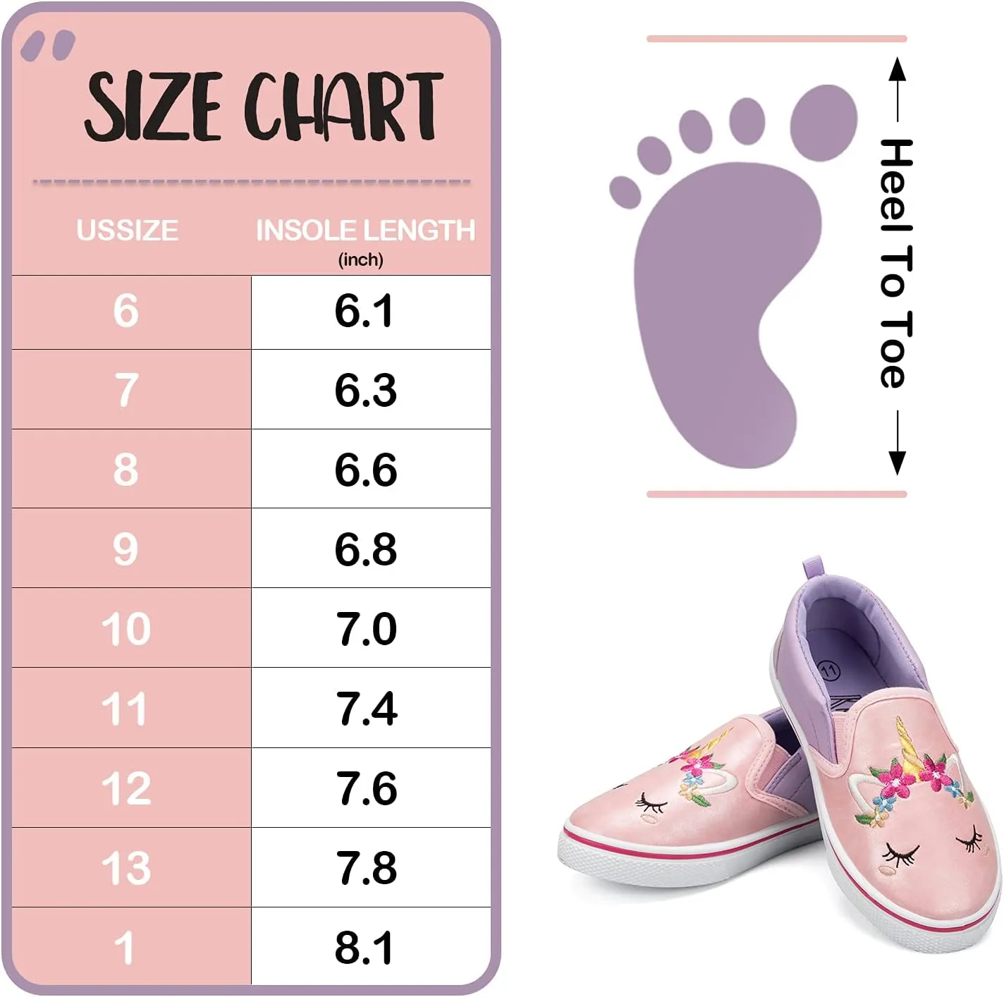 K KomForme Kids Shoes Toddlers Canvas Sneakers Slip on Walking Tennis Shoes for Boys Girls(Toddler/Little Kids/Big Kids)