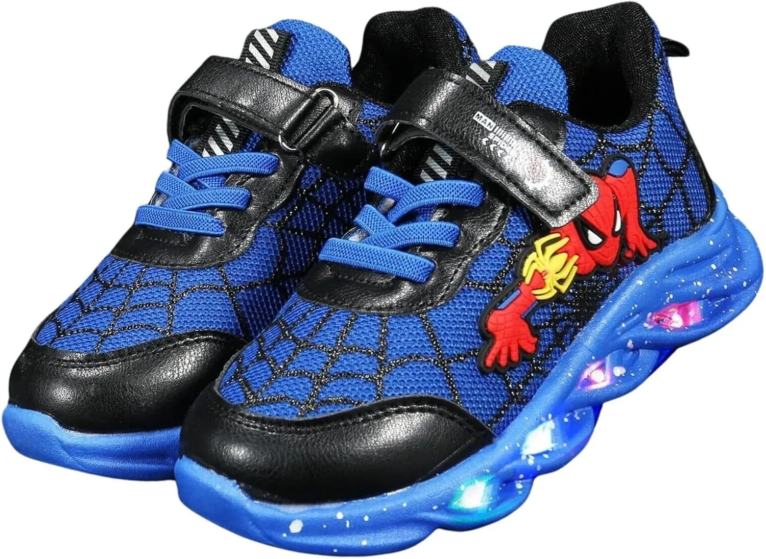 Kids Light Up Shoes Baby Toddler Boys Trainers Luminous Flashing Cartoon Athletic Running Sport Sneaker