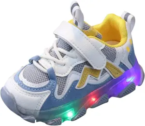 Kids Light Up Shoes LED Sneakers High Top USB Charging Flashing Trainers for Child Girls Boys Luminous Shoes