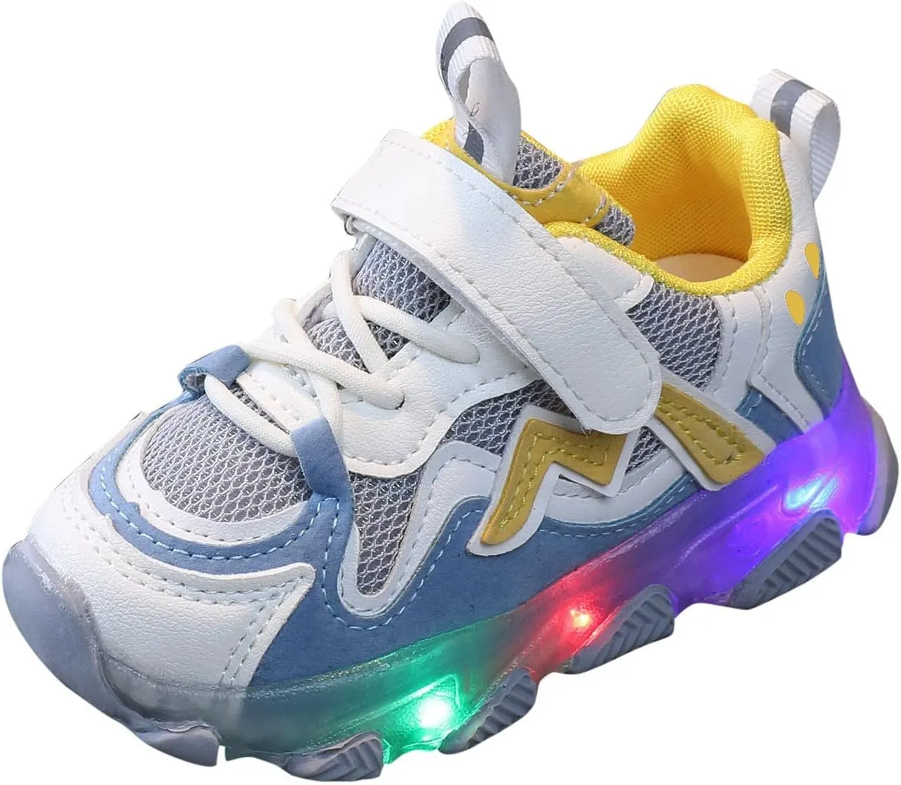 Kids Light Up Shoes LED Sneakers High Top USB Charging Flashing Trainers for Child Girls Boys Luminous Shoes