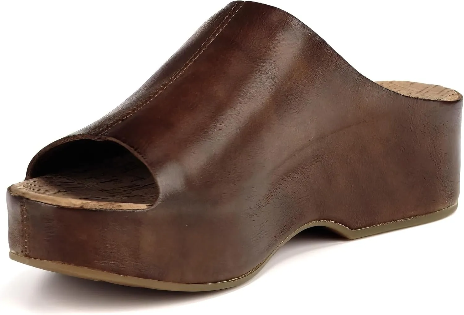 KORK-EASE Yazmin Women's Leather Slide Sandals