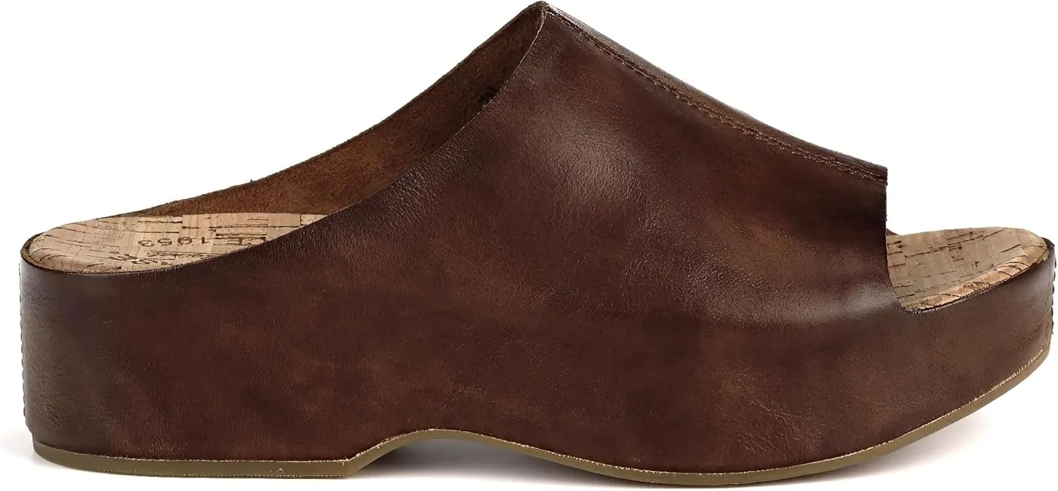 KORK-EASE Yazmin Women's Leather Slide Sandals