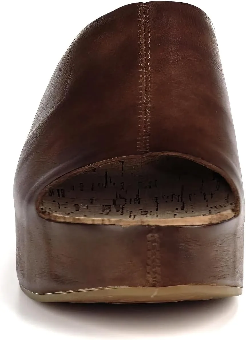 KORK-EASE Yazmin Women's Leather Slide Sandals