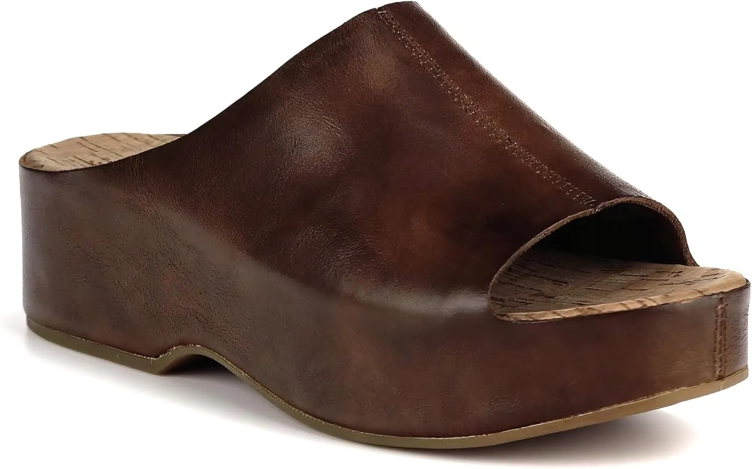 KORK-EASE Yazmin Women's Leather Slide Sandals
