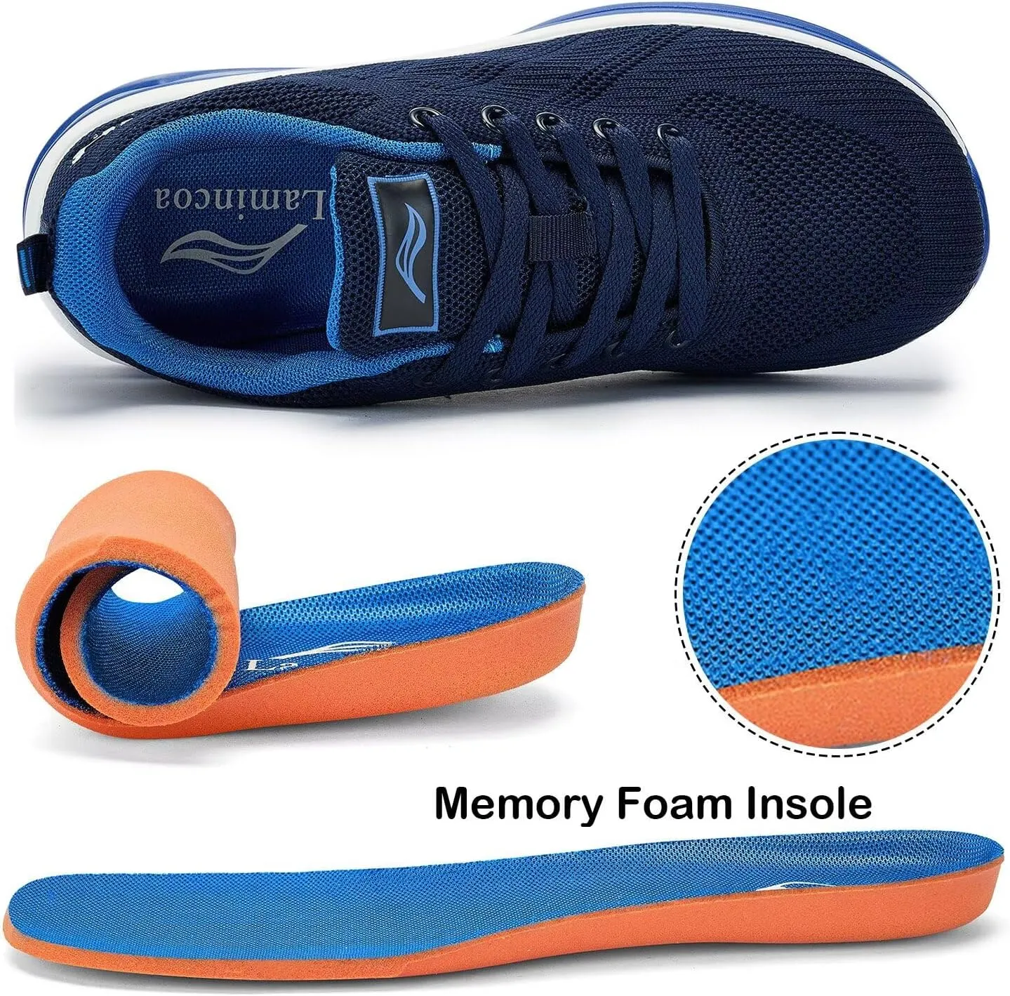 Lamincoa Women's Wide Toe Box Sneakers Wide Road Running Shoes Athletic Tennis Shoes for Women