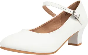 Linodes PU Leather Ankle Strap Character Shoe 1.55'' Dance Shoes for Women-UPD