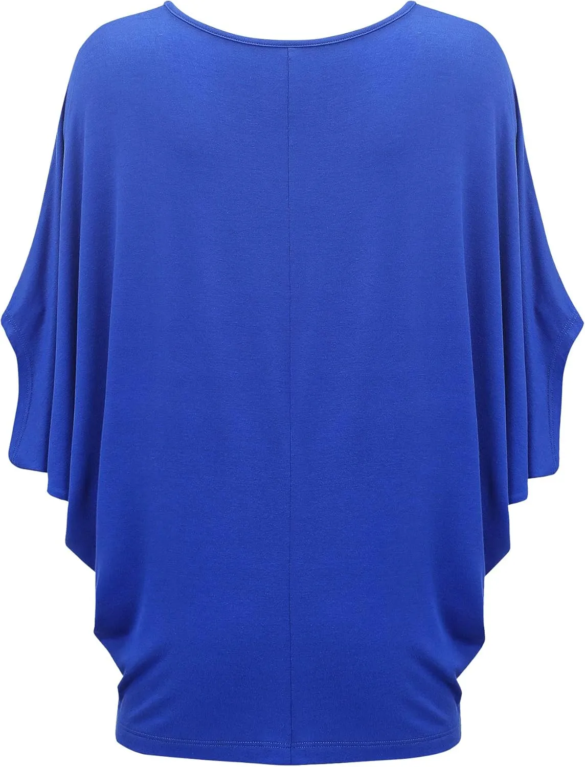 Made By Johnny Women's Scoop Neck Half Sleeve Batwing Dolman Top - Plus Size