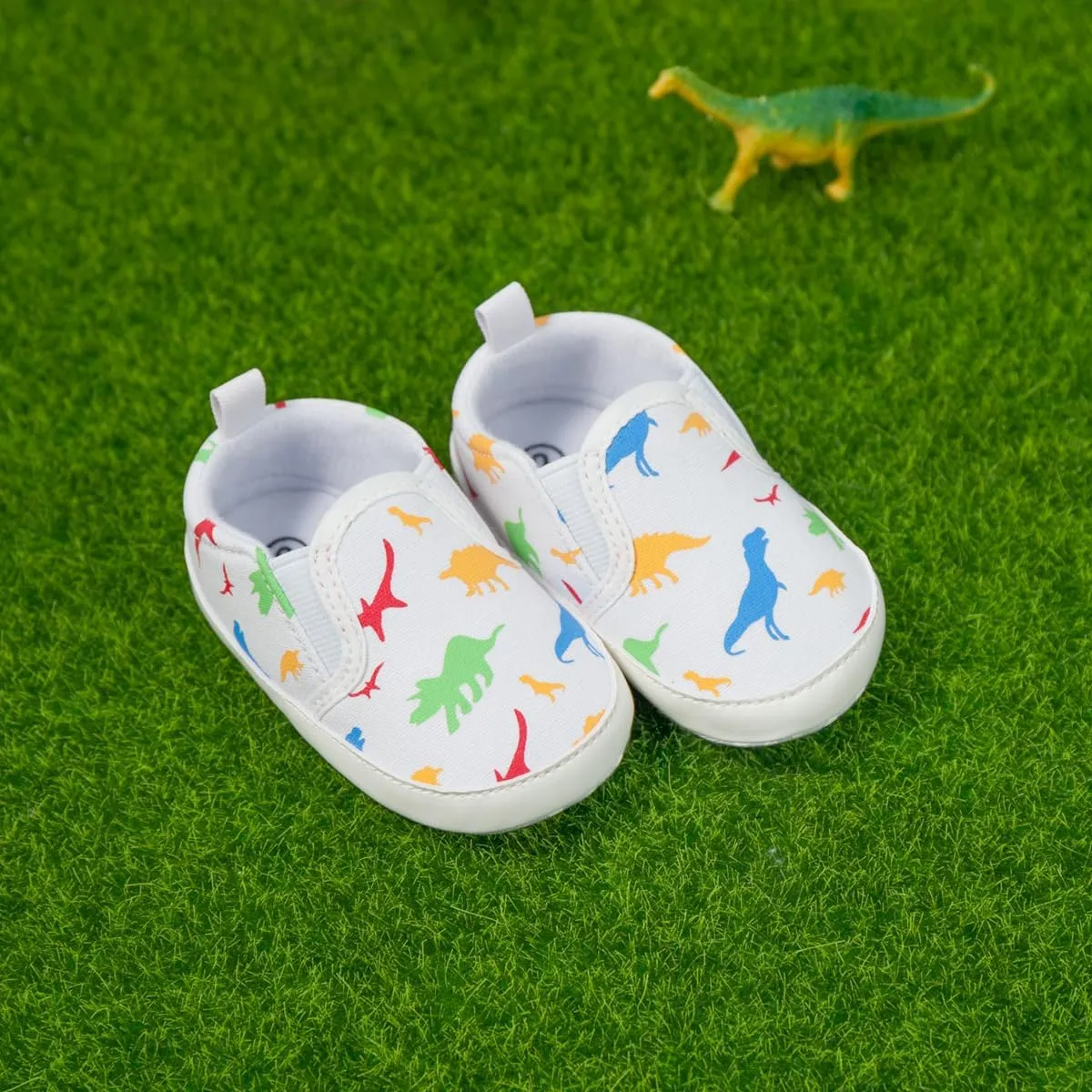 Meckior Infant Baby Girls Boys Canvas Shoes Soft Sole Toddler Slip On Newborn Crib Moccasins Casual Sneaker Austin Boy's Flat Lazy Loafers First Walkers Skate Shoe