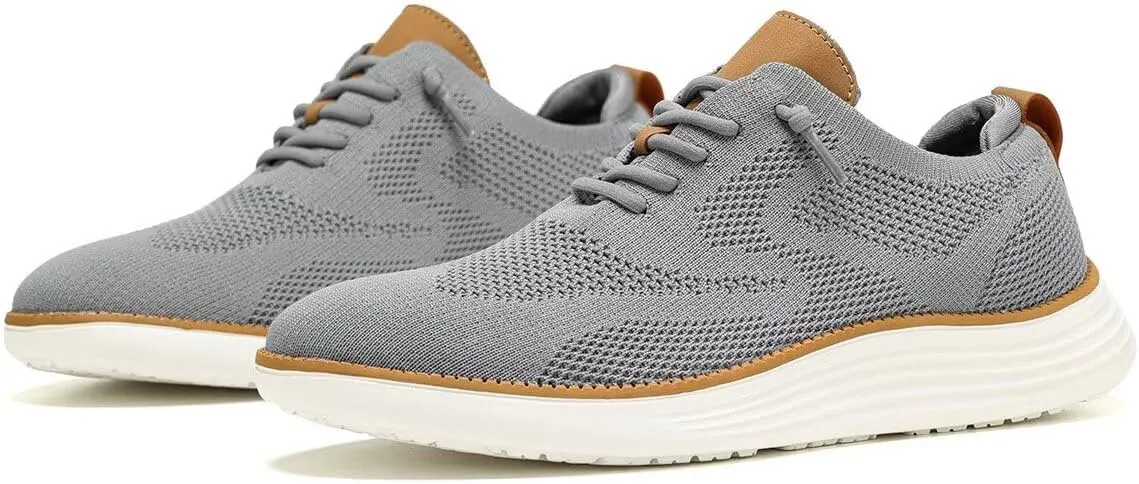 Men's Casual Dress Sneakers Oxfords Business Mesh Breathable Walking Shoes Tennis Comfortable