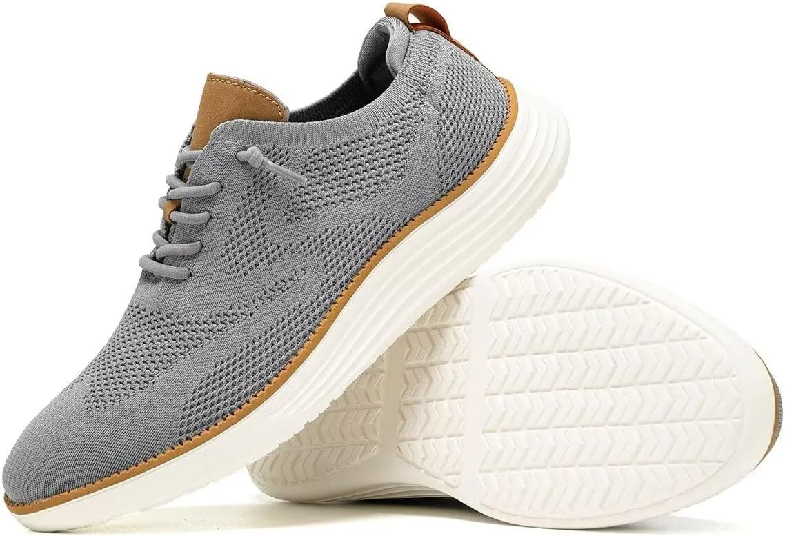 Men's Casual Dress Sneakers Oxfords Business Mesh Breathable Walking Shoes Tennis Comfortable