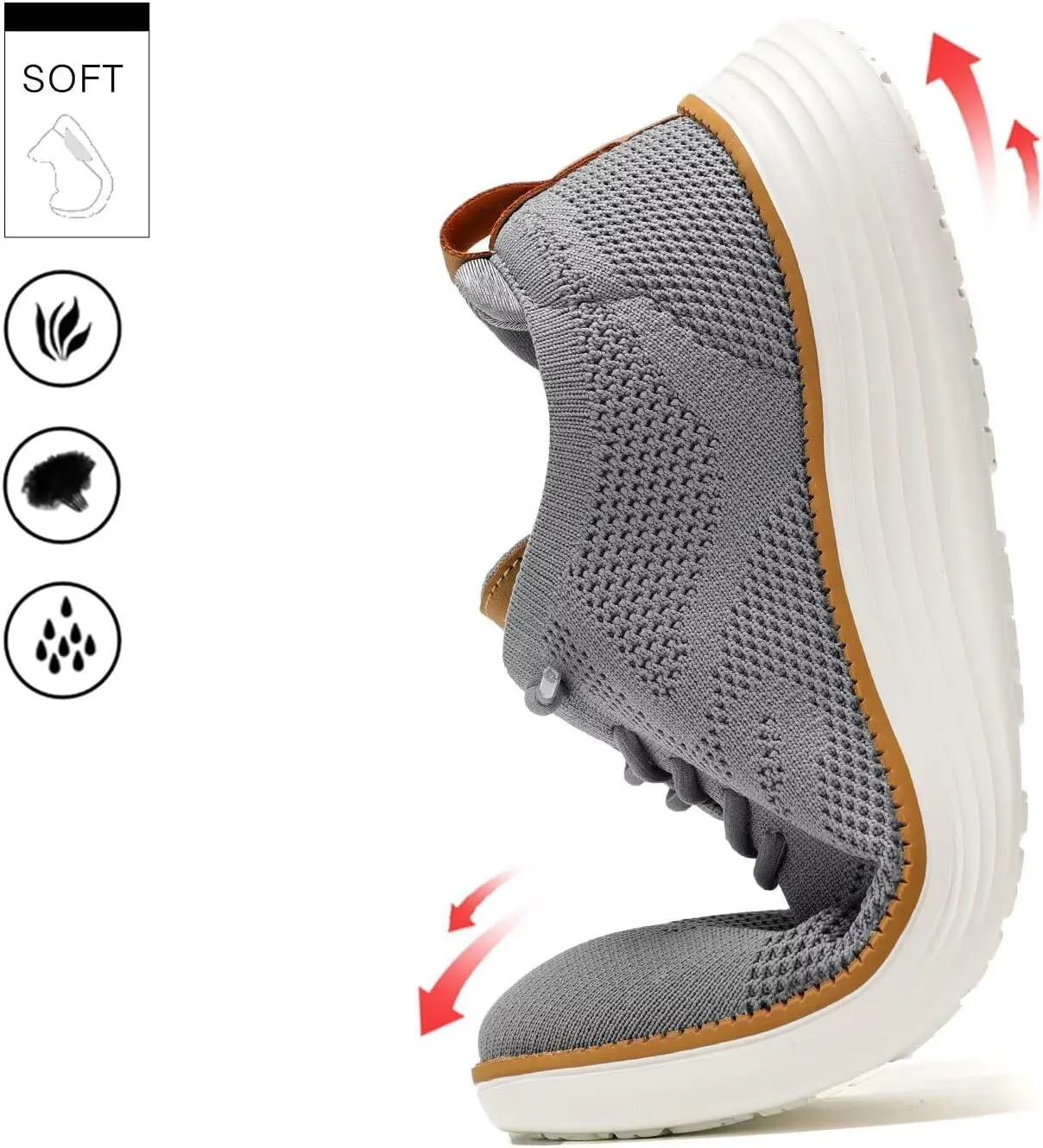 Men's Casual Dress Sneakers Oxfords Business Mesh Breathable Walking Shoes Tennis Comfortable