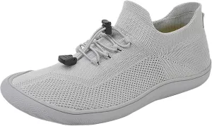 Mens Dress Shoes Casual Oxfords Shoes Knit Lightweight Tennis Shoes Womens Comfort Casual Work Shoes White Platform Sneakers Steel Toe Tennis Shoe Cross Trainer Shoe