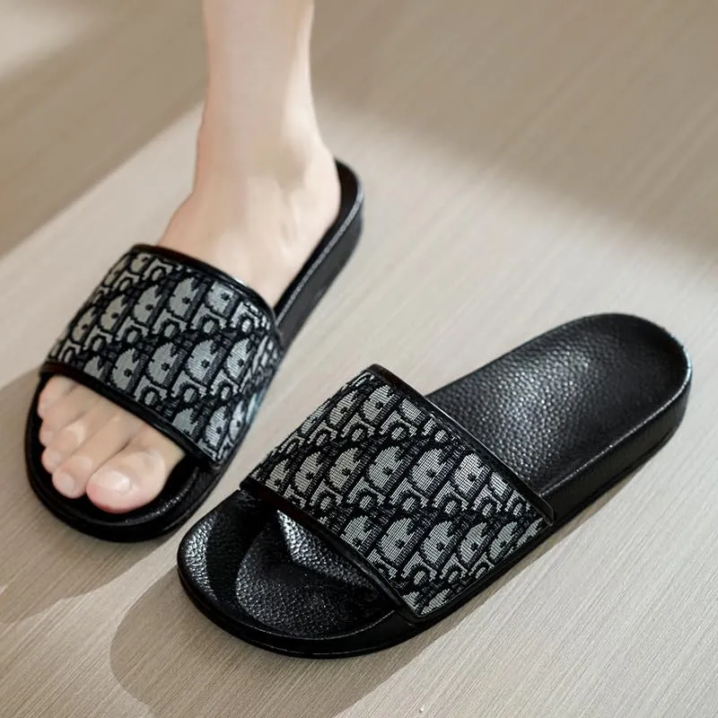 Men's Open Toe Casual Sports Slippers for Indoor/Outdoor Use - Breathable Lightweight Slide Slippers, Stylish Beach and House Shoes