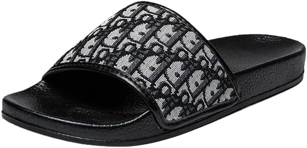 Men's Open Toe Casual Sports Slippers for Indoor/Outdoor Use - Breathable Lightweight Slide Slippers, Stylish Beach and House Shoes
