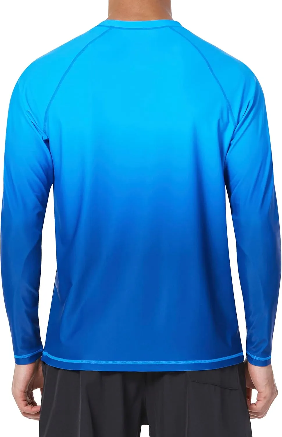 Mens Rash Guard UPF 50  Swim Shirts UV Sun Protection T-Shirt Quick Dry Long Sleeve Beach Shirts for Fishing