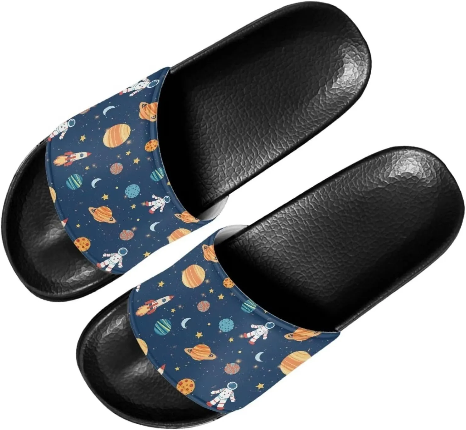 Mens Slide Sandal Slippers Adult Comfort House Slippers Flat Slides Shower Sandals for Home Outdoor Walking