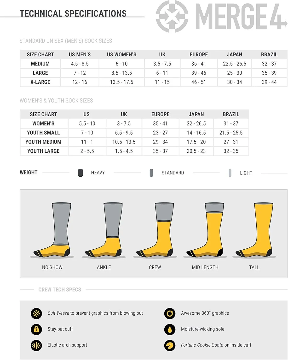 MERGE4 Hanna Minck Mushroom Crew Socks for Men and Women Comfortable Compression Awesome Moisture Wicking Socks