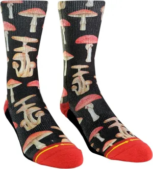 MERGE4 Hanna Minck Mushroom Crew Socks for Men and Women Comfortable Compression Awesome Moisture Wicking Socks