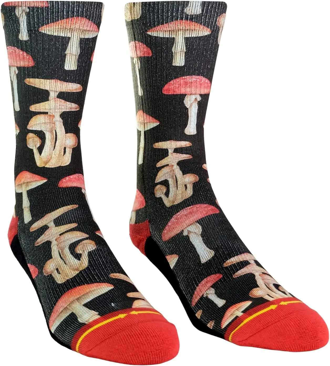 MERGE4 Hanna Minck Mushroom Crew Socks for Men and Women Comfortable Compression Awesome Moisture Wicking Socks