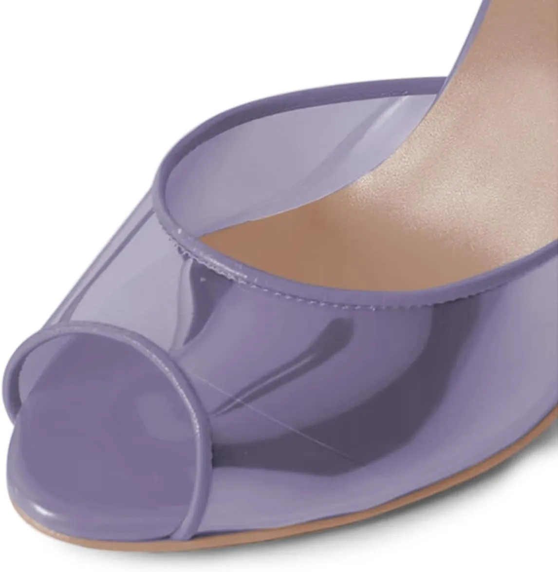 Milooey shoes Womens Open Peep Toe Mules High Chunky Heels Sexy Slip On Walking Sandals Summer Party Dress Slide Shoes Size 4-16 US