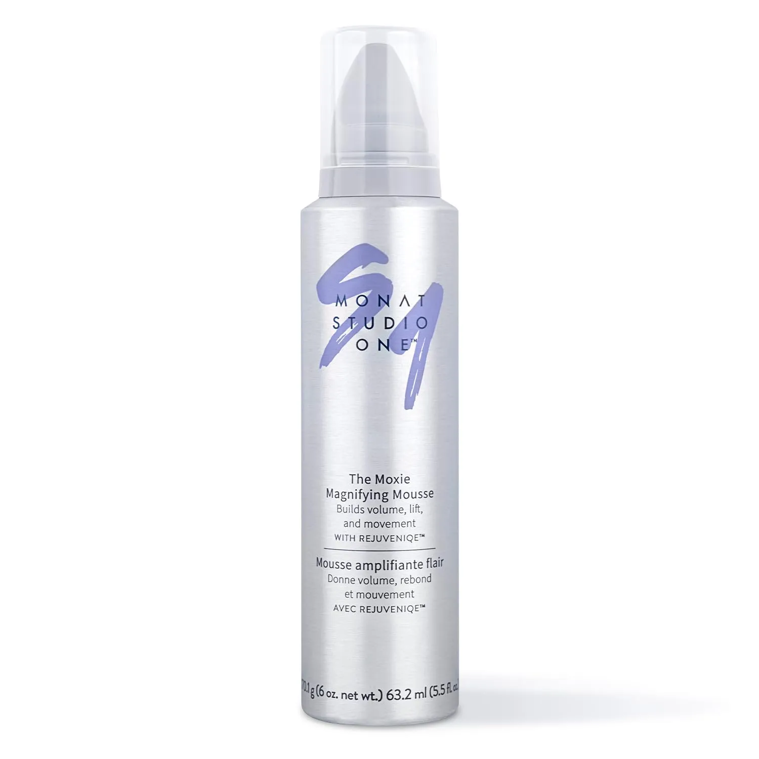 MONAT Studio One™ The Moxie™ Magnifying Mousse -Lightweight Hair Mousse, Long-Lasting Anti Frizz, Helps Create Voluminous Style w/Touchable Hold. Soft Texture w/out The Crunch - Net Wt. 170.1 g / 6