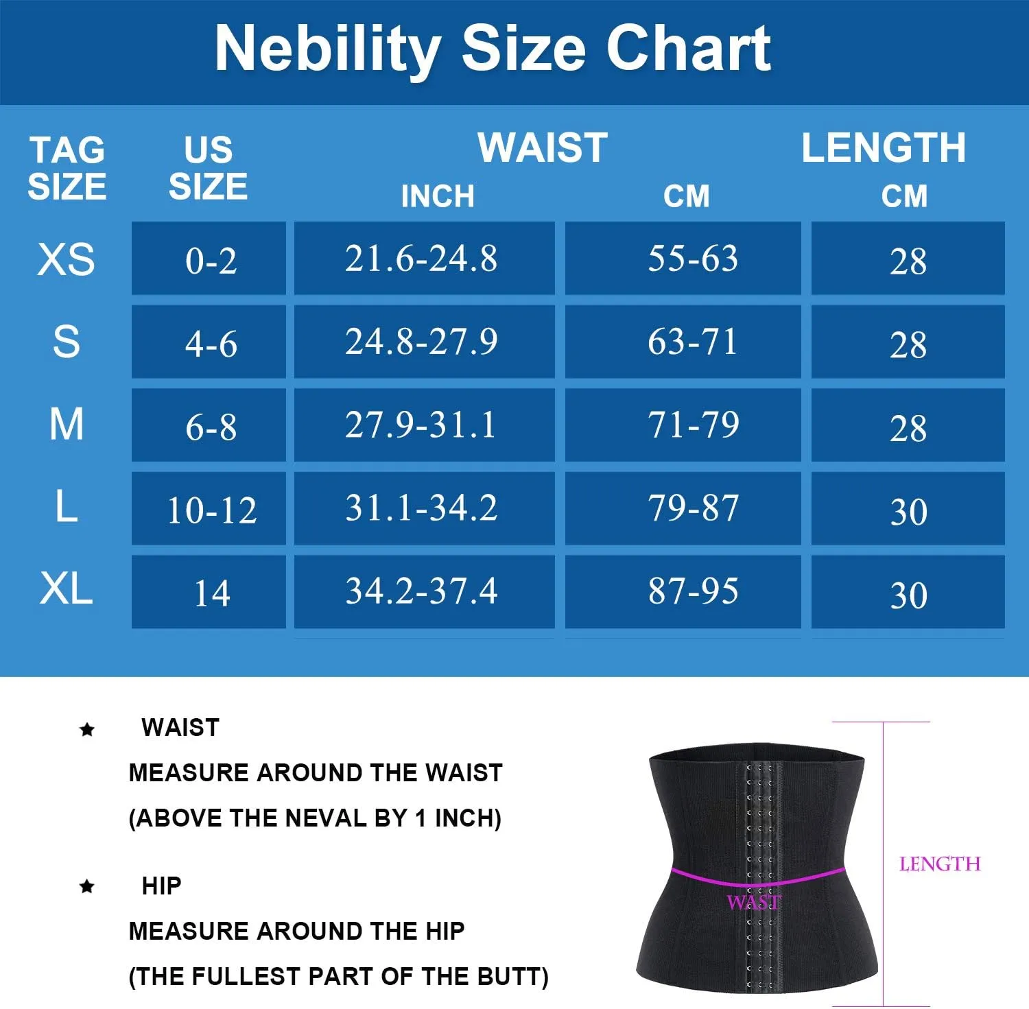 Nebility Womens' Maternity Belly Band Postpartum Recovery Belt Waist Trainer