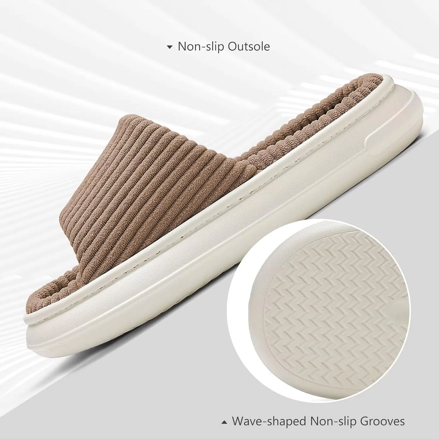 NineCiFun Unisex Summer House Slippers Indoor and Outdoor Slip-On Home Bedroom Shoes for Women and Men